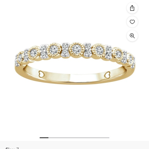 Solid 10k gold stackable - Picture 2 of 4